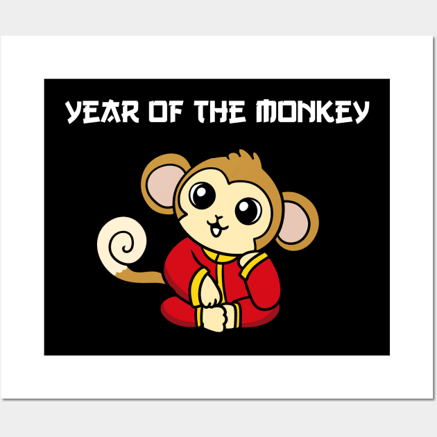 Monkey Zodiac Wall Art by WildSloths